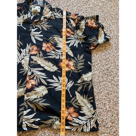 Banana Cabana mens Silk Hawaiian Camp Shirt Size XXL - Picture 7 of 7
